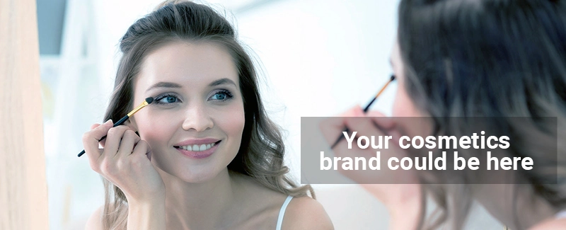 Photos and videos of models for advertising cosmetics brands